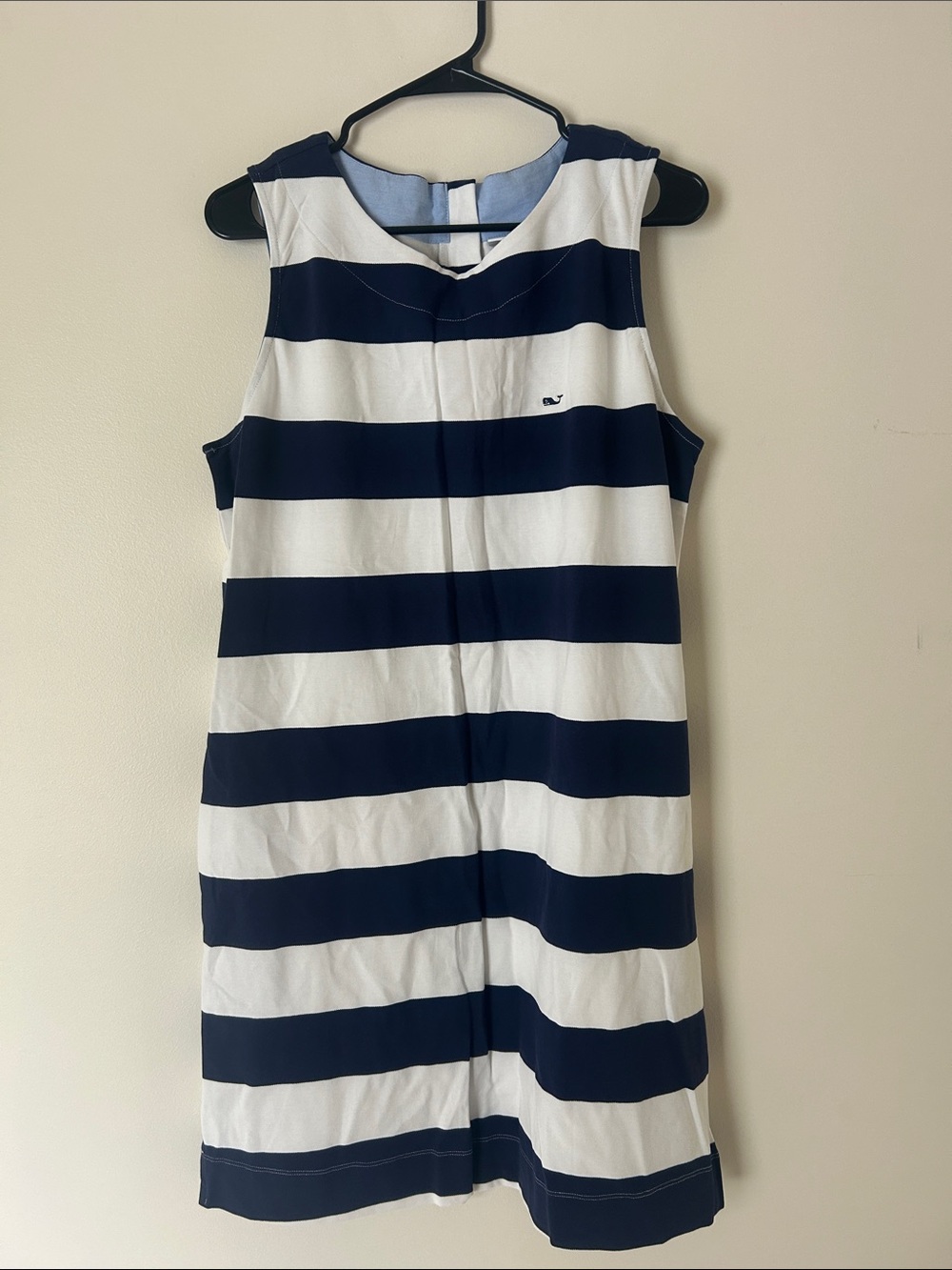 Vineyard Vines (Target collection) Navy and White Wide-Stripe Sleeveless Dress